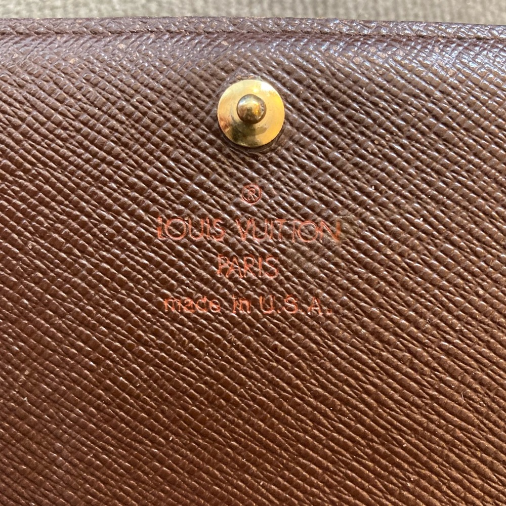 Louis Vuitton Damier Ebene Porte Monnaie Billets Tresor Wallet. - Picture 12 of 15